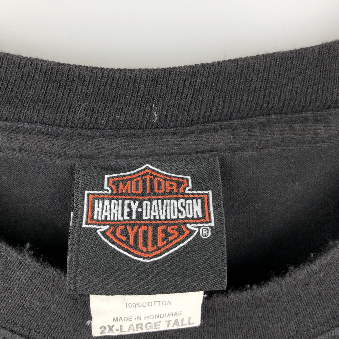 Harley-Davidson Pin-up Girl Motorcycle Bike T-shirt, Men's XXL cotton black type Vintage Second Hand