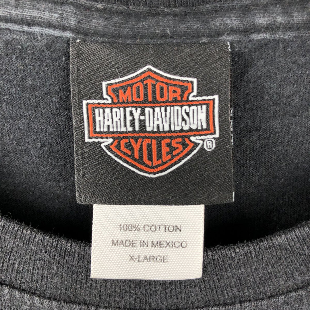 Harley-Davidson Motorcycle Bike T-shirt, Men's XL size cotton black type Vintage Second Hand