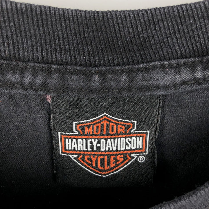 Harley-Davidson Motorcycle Bike T-shirt, Men's XL size unclear black type Vintage Second Hand