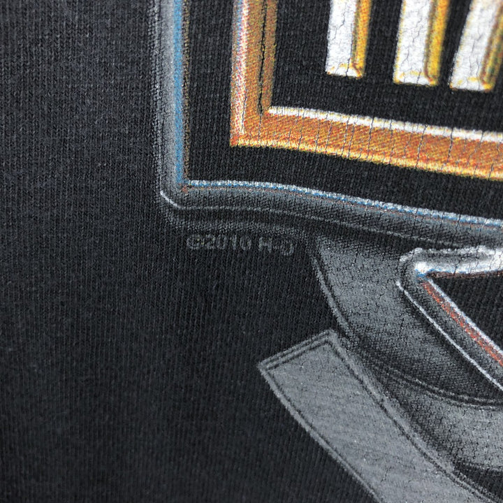 Harley-Davidson Motorcycle Bike T-shirt, Men's XL size unclear black type Vintage Second Hand
