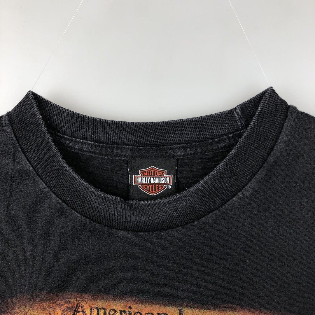 Harley-Davidson Motorcycle Bike T-shirt, Men's XXL cotton black type Vintage Second Hand