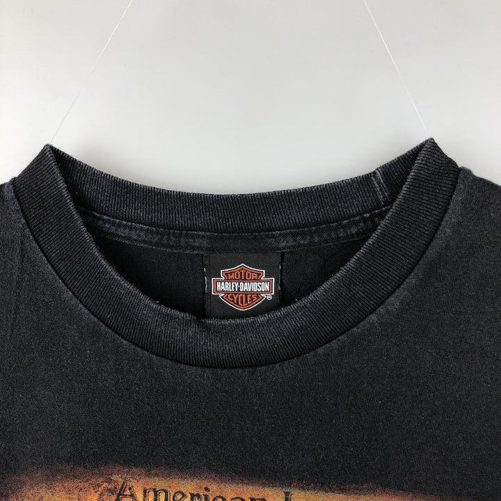 Harley-Davidson Motorcycle Bike T-shirt, Men's XXL cotton black type Vintage Second Hand
