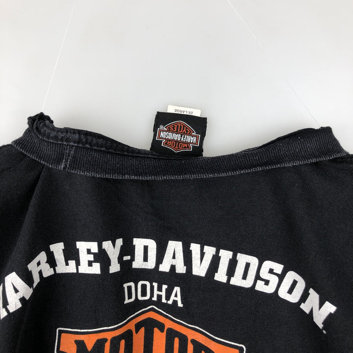 Harley-Davidson Motorcycle Bike T-shirt, Men's XXL cotton black type Vintage Second Hand