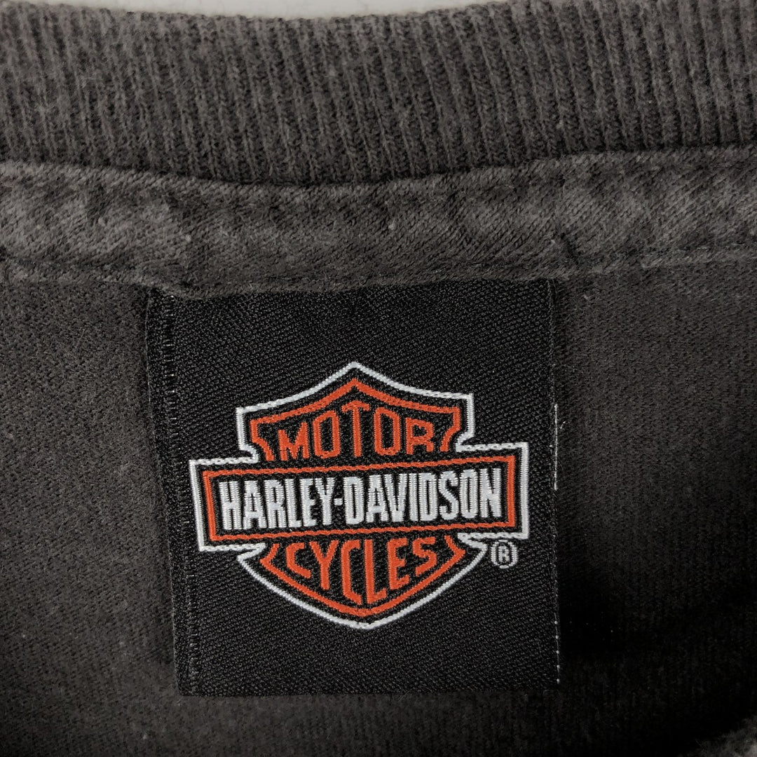 Harley-Davidson Motorcycle T-Shirt, Men's, Size XXXL cotton Charcoal Vintage Second Hand