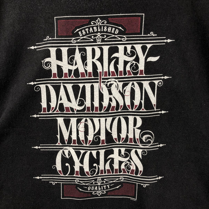 Harley-Davidson Motorcycle T-Shirt, Men's, Size XXXL cotton Charcoal Vintage Second Hand