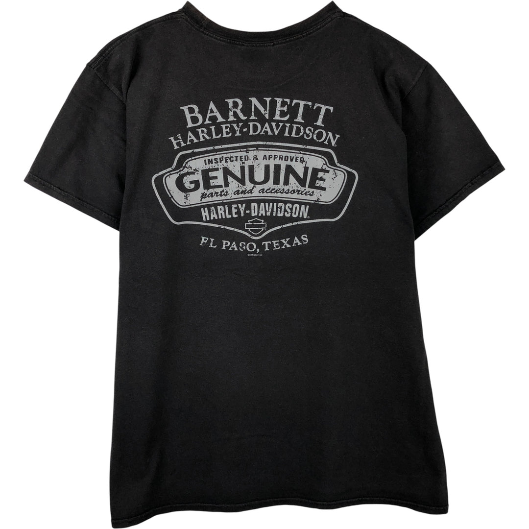 Harley-Davidson Motorcycle Bike T-shirt, Men's XL size cotton black type Vintage Second Hand