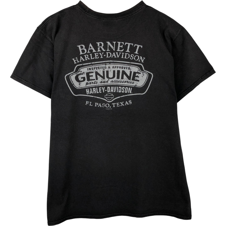 Harley-Davidson Motorcycle Bike T-shirt, Men's XL size cotton black type Vintage Second Hand