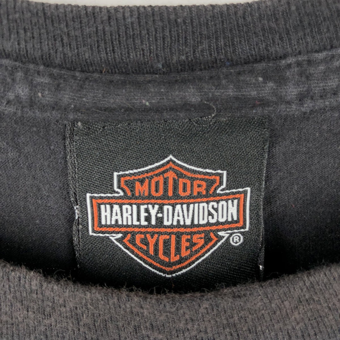 Harley-Davidson Motorcycle Bike T-shirt, Men's XL size cotton black type Vintage Second Hand