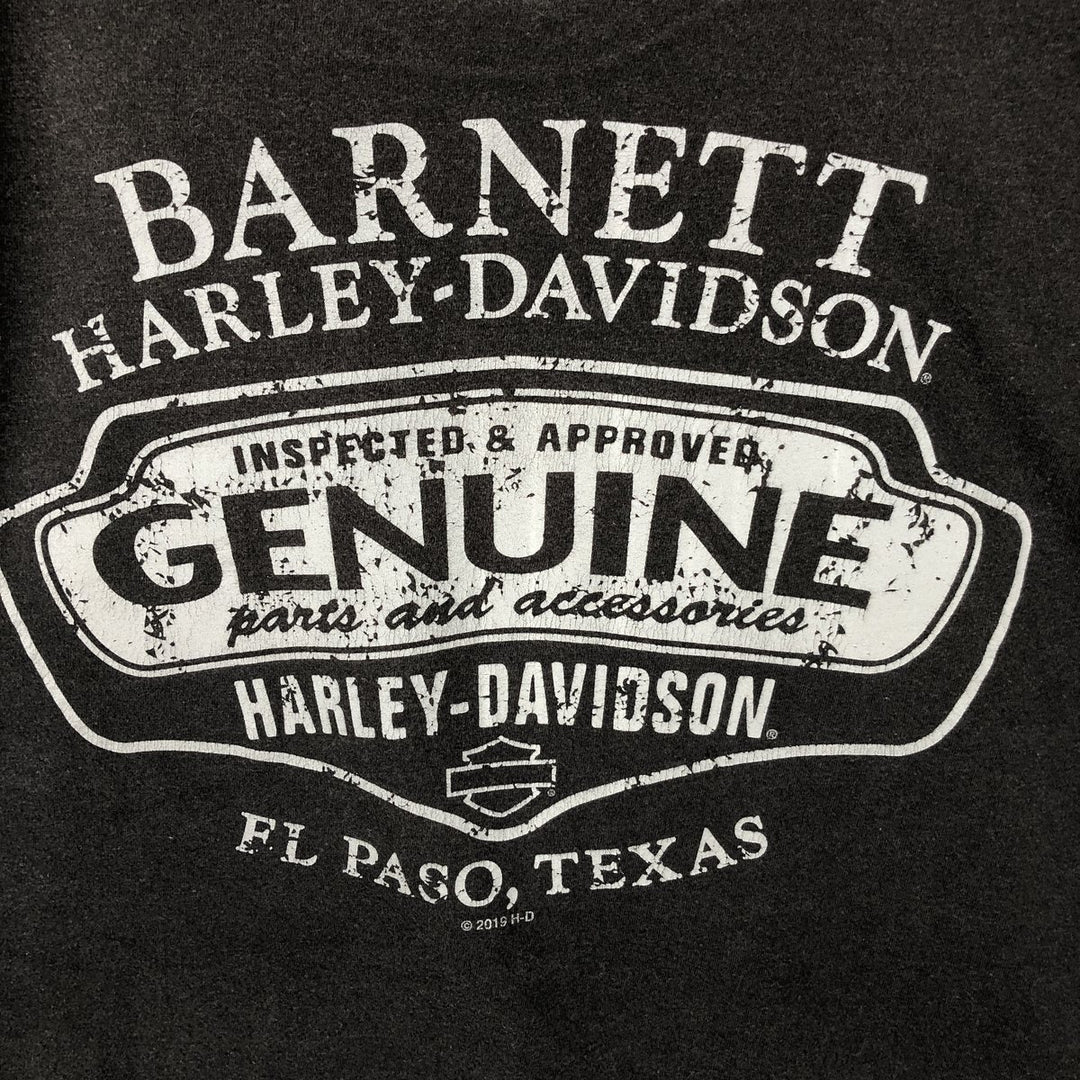 Harley-Davidson Motorcycle Bike T-shirt, Men's XL size cotton black type Vintage Second Hand