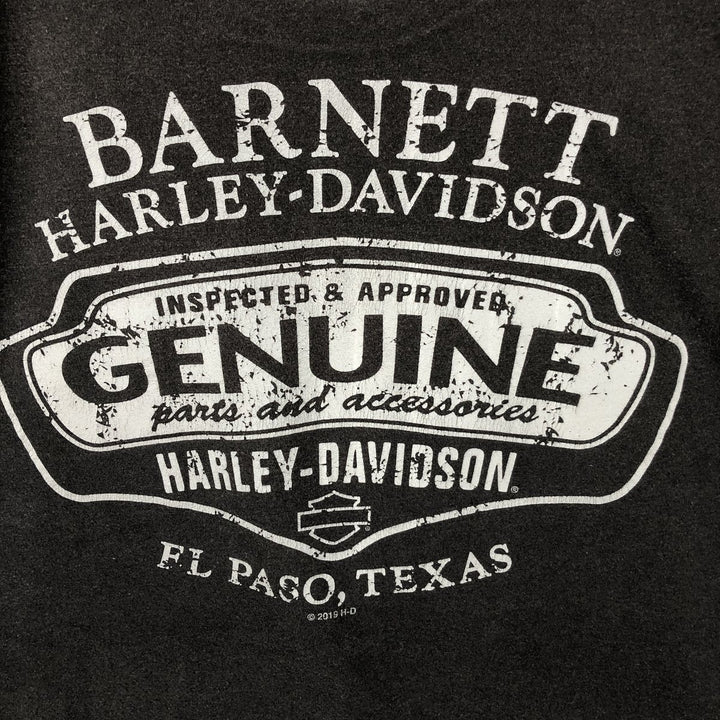 Harley-Davidson Motorcycle Bike T-shirt, Men's XL size cotton black type Vintage Second Hand