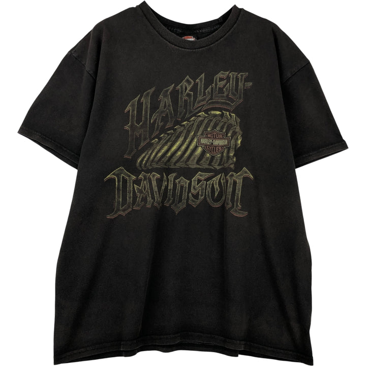 Harley-Davidson Motorcycle Bike T-shirt, Men's XL size cotton black type Vintage Second Hand