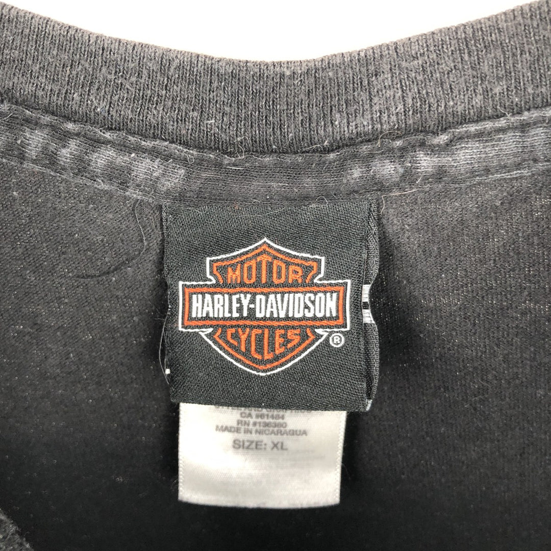 Harley-Davidson Motorcycle Bike T-shirt, Men's XL size cotton black type Vintage Second Hand