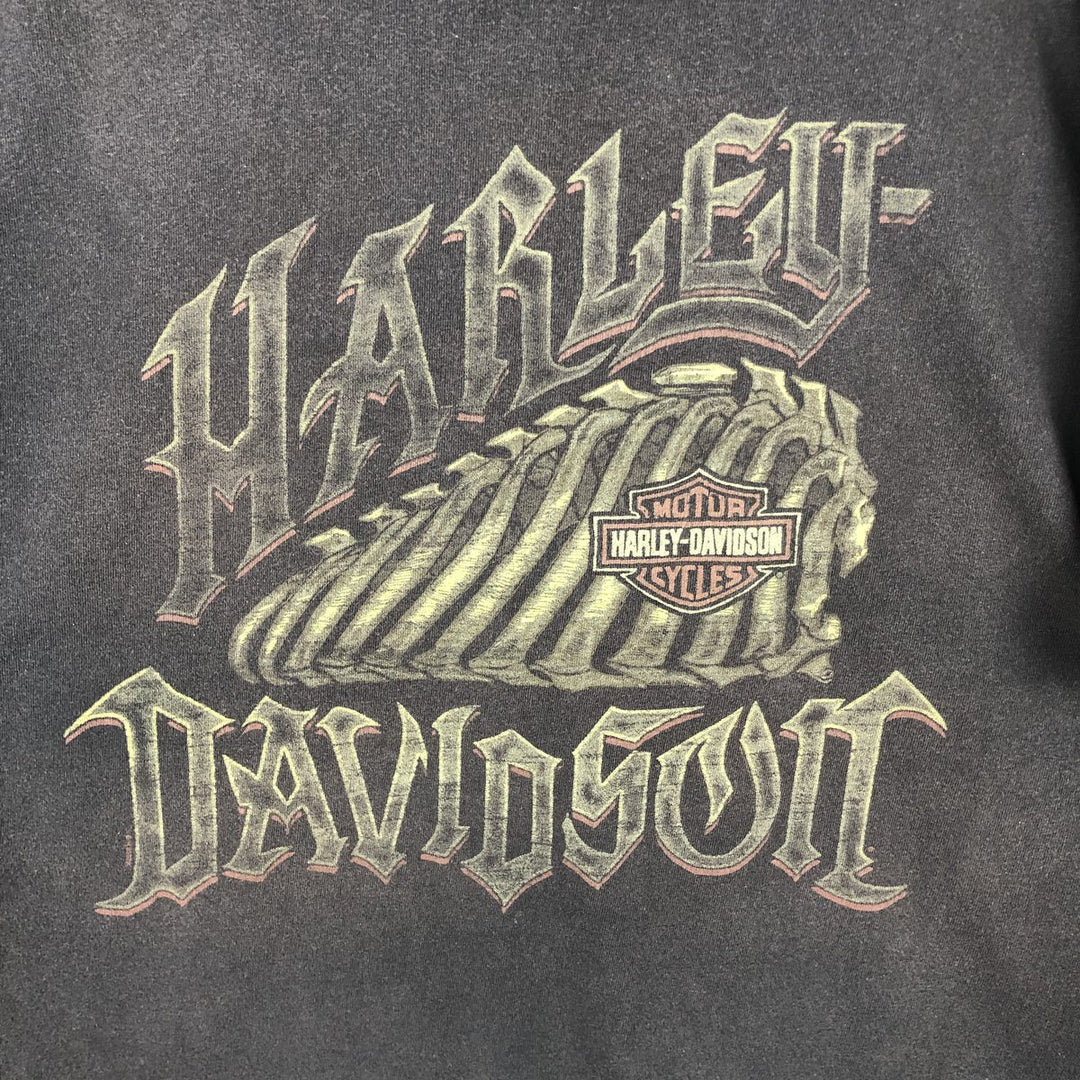 Harley-Davidson Motorcycle Bike T-shirt, Men's XL size cotton black type Vintage Second Hand