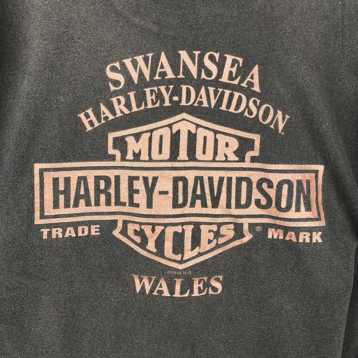 Harley-Davidson Motorcycle Bike T-shirt, Men's XL size cotton black type Vintage Second Hand