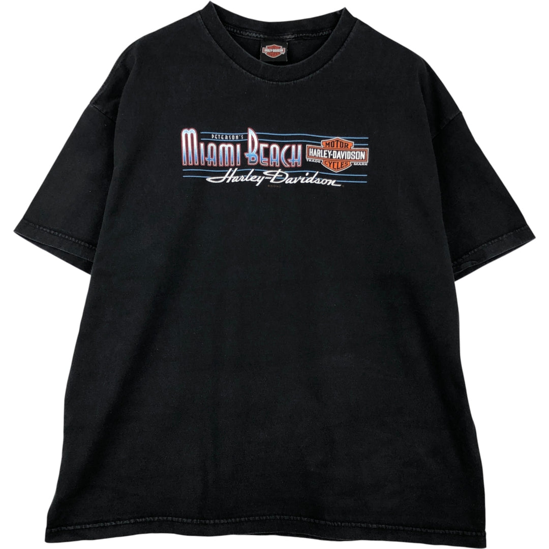 Harley-Davidson Motorcycle Bike T-shirt, Men's XXL cotton black type Vintage Second Hand