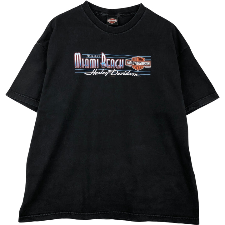 Harley-Davidson Motorcycle Bike T-shirt, Men's XXL cotton black type Vintage Second Hand