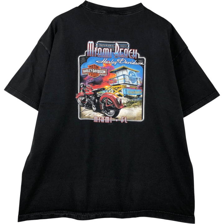 Harley-Davidson Motorcycle Bike T-shirt, Men's XXL cotton black type Vintage Second Hand