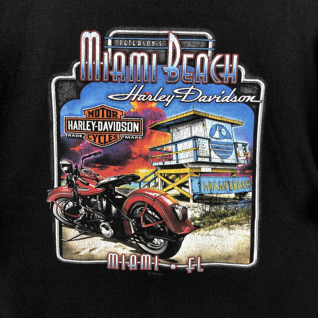 Harley-Davidson Motorcycle Bike T-shirt, Men's XXL cotton black type Vintage Second Hand