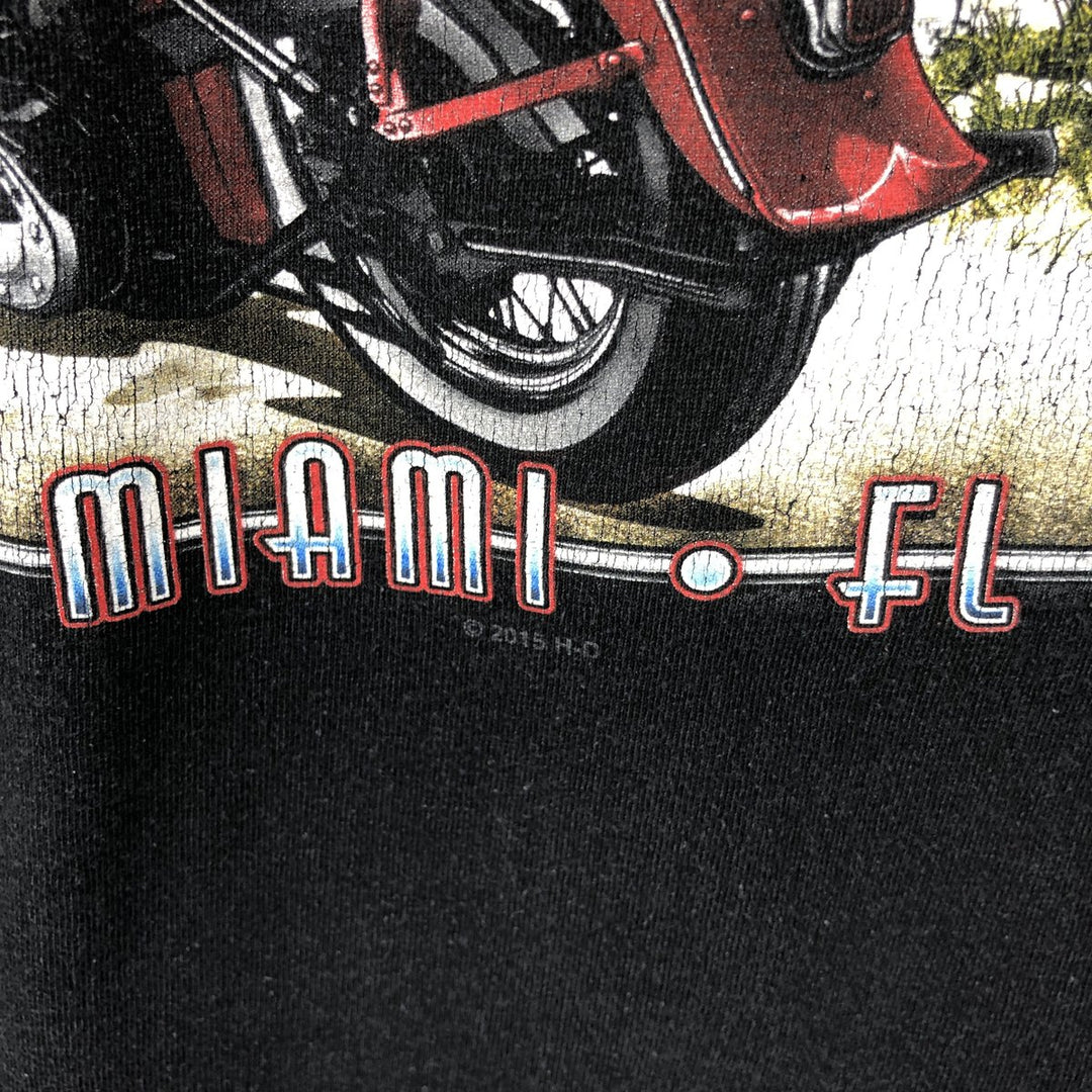 Harley-Davidson Motorcycle Bike T-shirt, Men's XXL cotton black type Vintage Second Hand