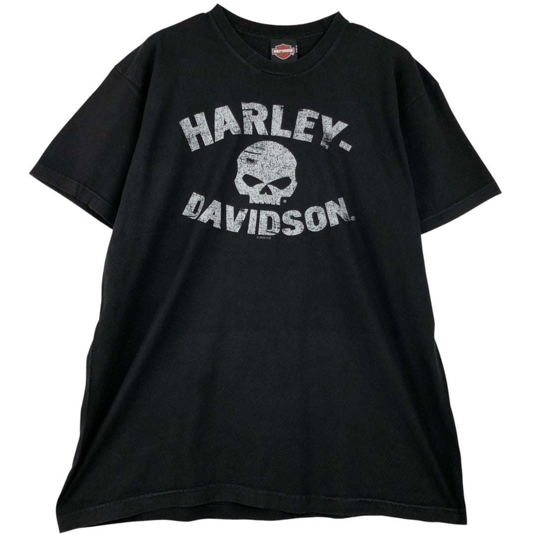 Harley-Davidson Motorcycle Bike T-shirt, Men's XL size cotton black type Vintage Second Hand
