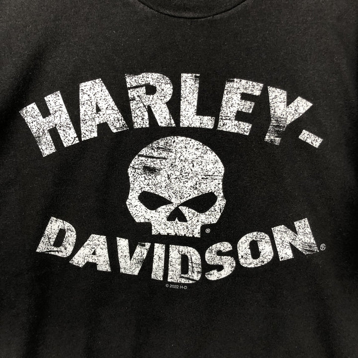 Harley-Davidson Motorcycle Bike T-shirt, Men's XL size cotton black type Vintage Second Hand
