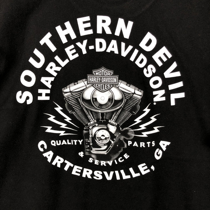 Harley-Davidson Motorcycle Bike T-shirt, Men's XL size cotton black type Vintage Second Hand