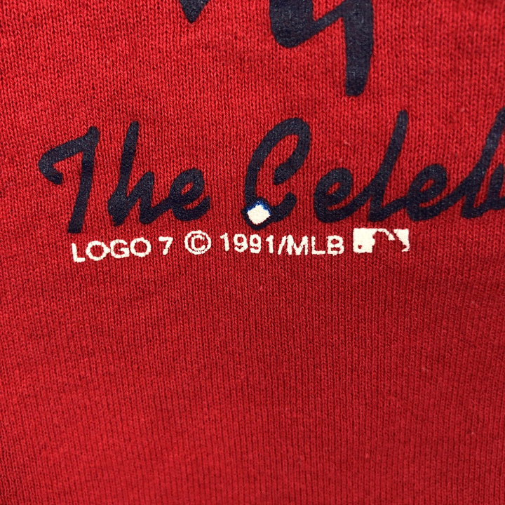 90'S Jerseys Super Sweats MLB Minnesota Twins Print Sweatshirt, Made in USA, Men's Size XL cotton red type Vintage Second Hand