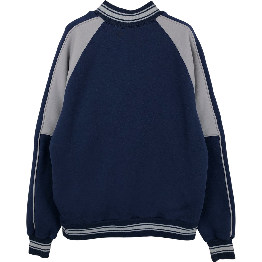 Vintage 90'S Nike silver tag full-zip sweatshirt, men's size XL polyester navy blue type Vintage Second Hand