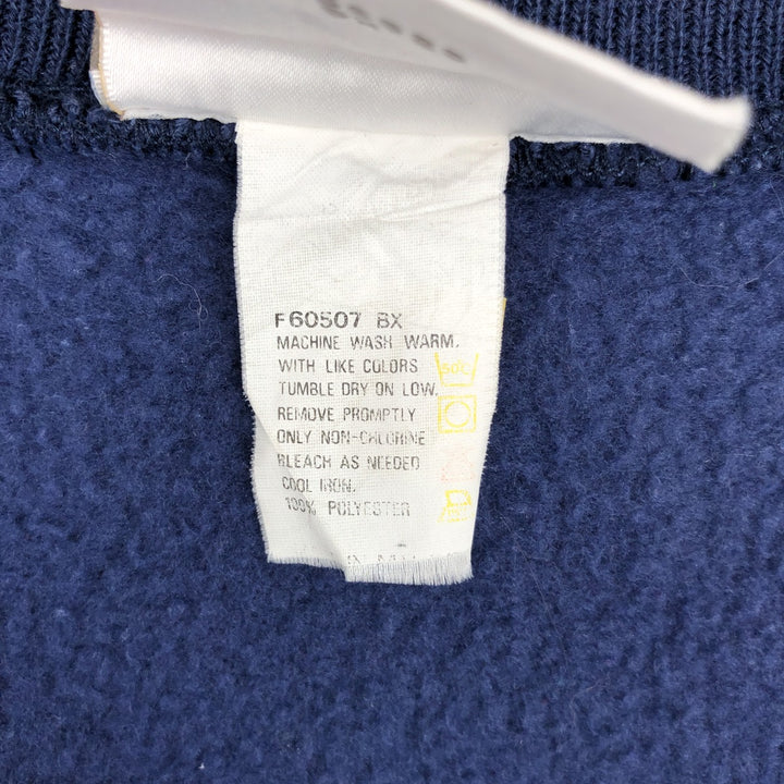 Vintage 90'S Nike silver tag full-zip sweatshirt, men's size XL polyester navy blue type Vintage Second Hand