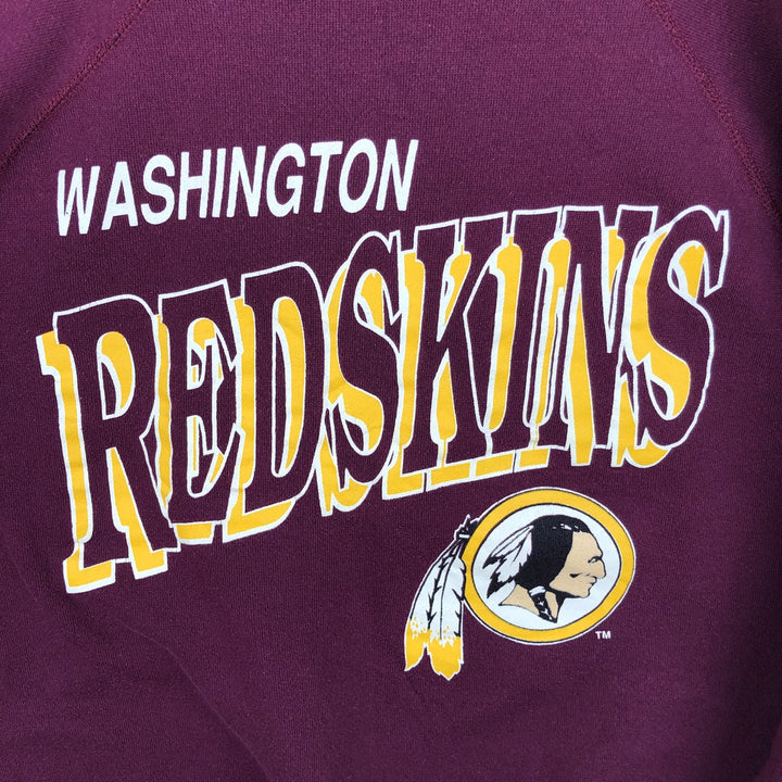90'S Tultex Maximum Sweats NFL Washington Redskins sweatshirt, made in USA, men's size XL equivalent. cotton burgundy type Vintage Second Hand