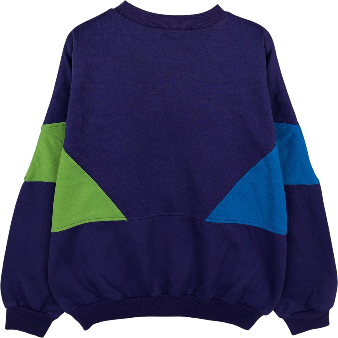Vintage 80s-90'S Adidas Trefoil Logo Sweatshirt, Men's Size Medium polyester purple type Vintage Second Hand