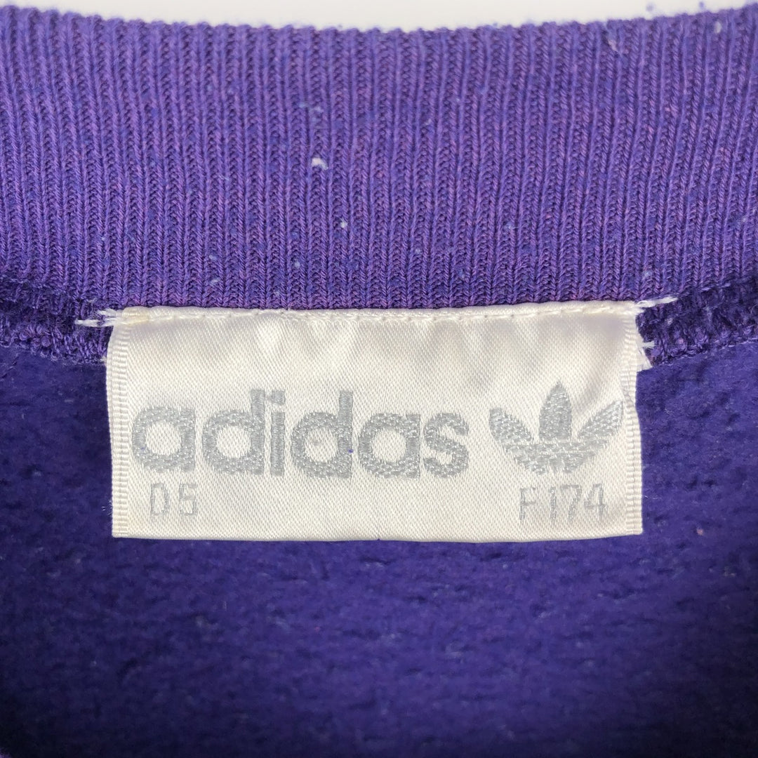 Vintage 80s-90'S Adidas Trefoil Logo Sweatshirt, Men's Size Medium polyester purple type Vintage Second Hand
