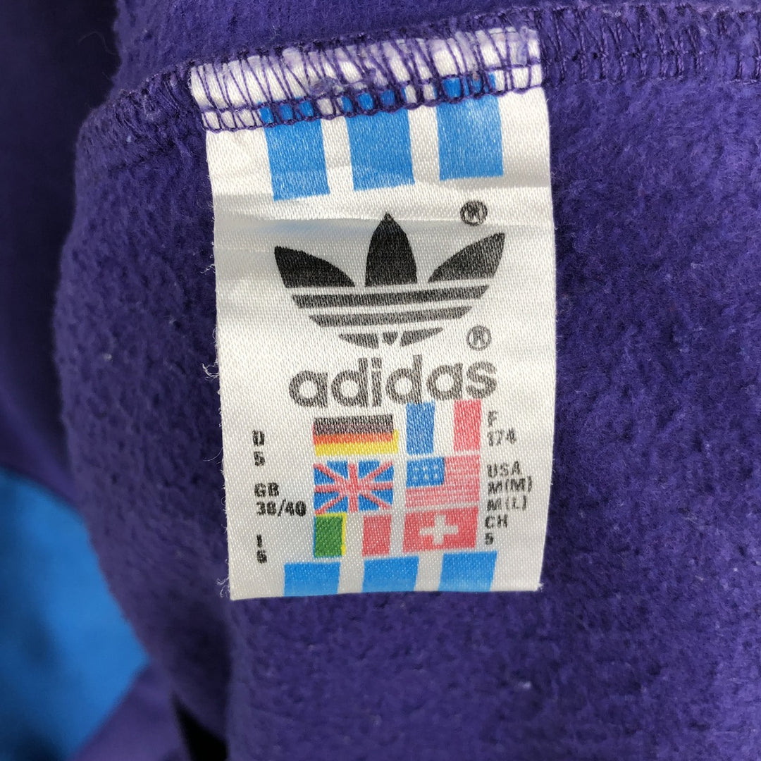Vintage 80s-90'S Adidas Trefoil Logo Sweatshirt, Men's Size Medium polyester purple type Vintage Second Hand