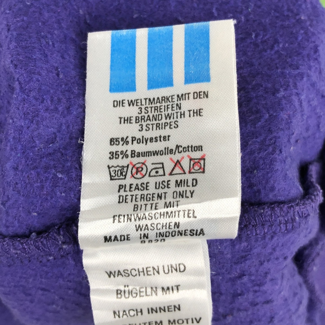Vintage 80s-90'S Adidas Trefoil Logo Sweatshirt, Men's Size Medium polyester purple type Vintage Second Hand