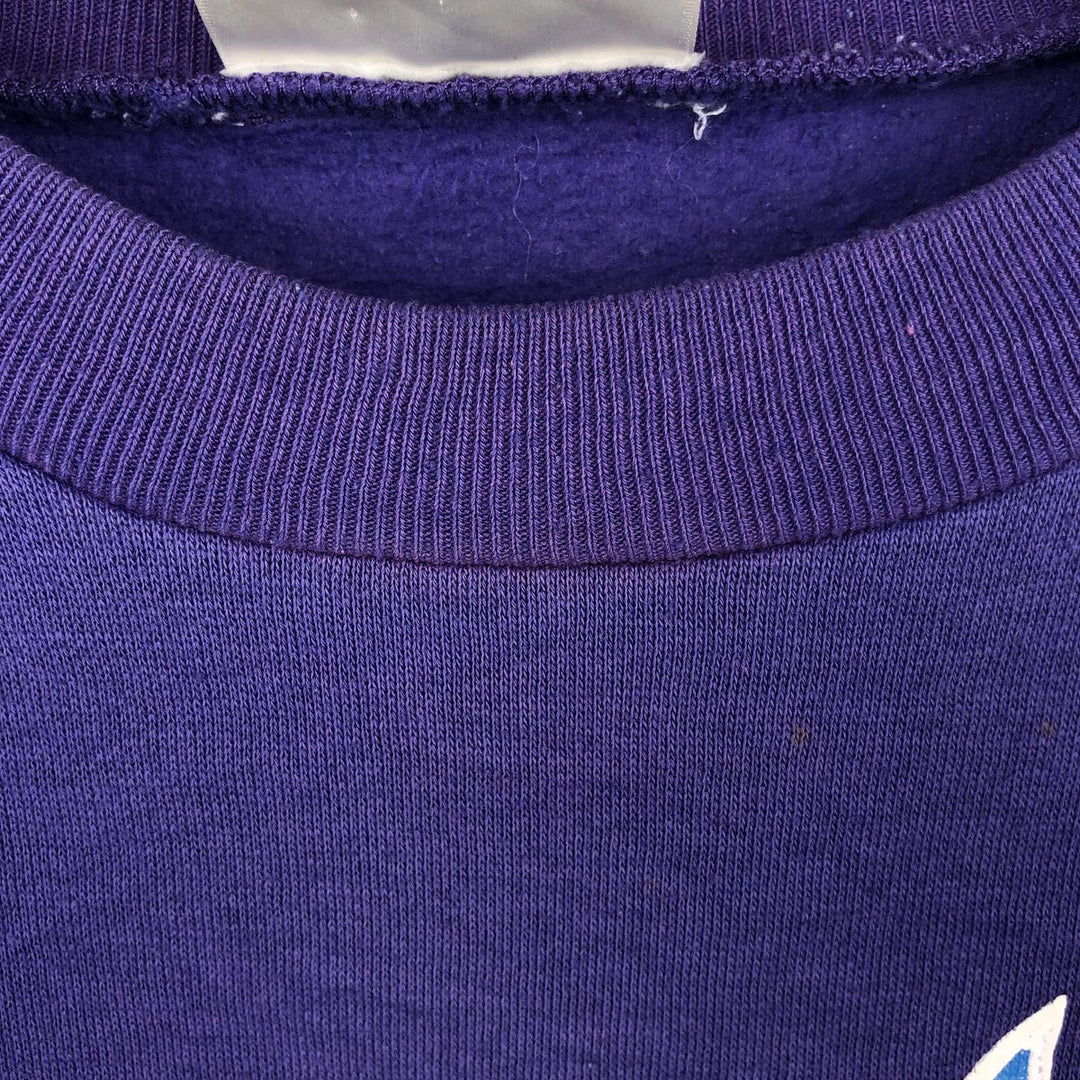 Vintage 80s-90'S Adidas Trefoil Logo Sweatshirt, Men's Size Medium polyester purple type Vintage Second Hand
