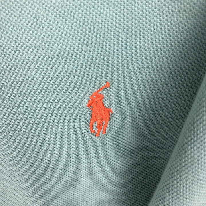 Ralph Lauren POLO by Ralph Lauren long sleeve polo shirt, men's size XXL cotton Emerald green Vintage Second Hand