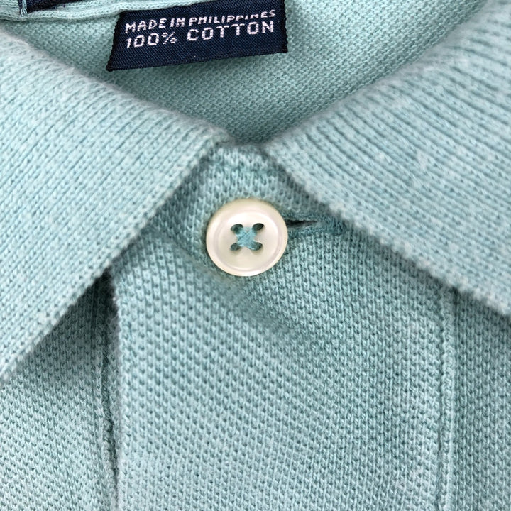 Ralph Lauren POLO by Ralph Lauren long sleeve polo shirt, men's size XXL cotton Emerald green Vintage Second Hand