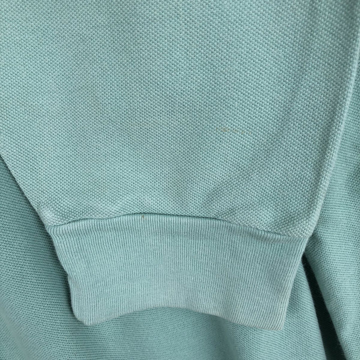 Ralph Lauren POLO by Ralph Lauren long sleeve polo shirt, men's size XXL cotton Emerald green Vintage Second Hand