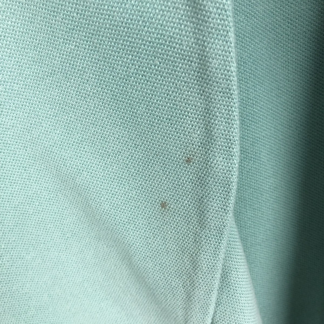 Ralph Lauren POLO by Ralph Lauren long sleeve polo shirt, men's size XXL cotton Emerald green Vintage Second Hand