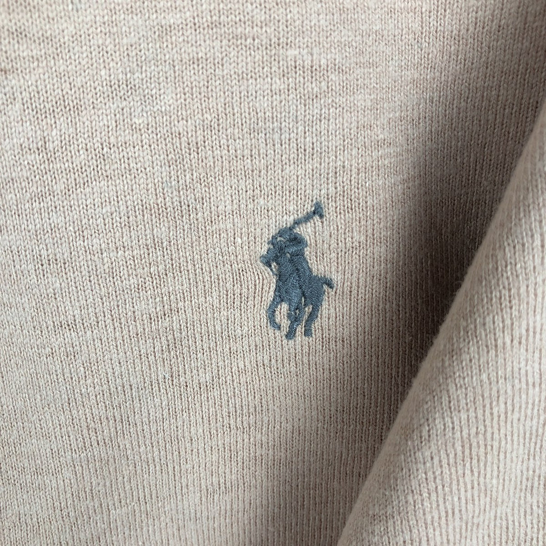 Ralph Lauren POLO by Ralph Lauren long sleeve polo shirt, men's XL size cotton Beige type Vintage Second Hand