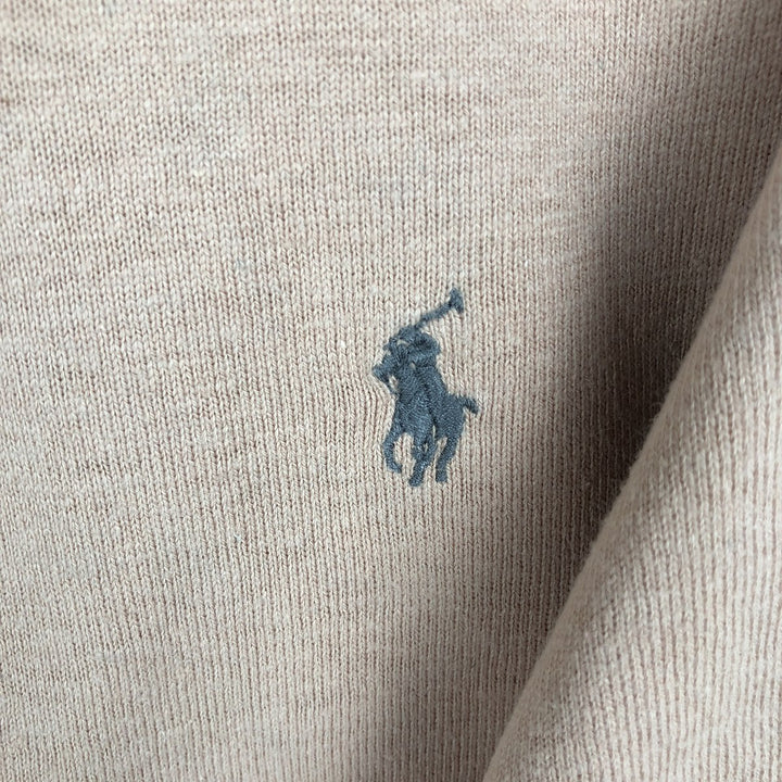 Ralph Lauren POLO by Ralph Lauren long sleeve polo shirt, men's XL size cotton Beige type Vintage Second Hand