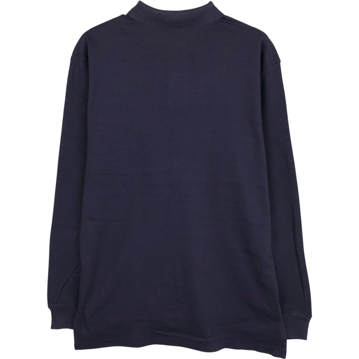 Ralph Lauren POLO by Ralph Lauren long sleeve polo shirt, men's size M cotton navy blue type Vintage Second Hand