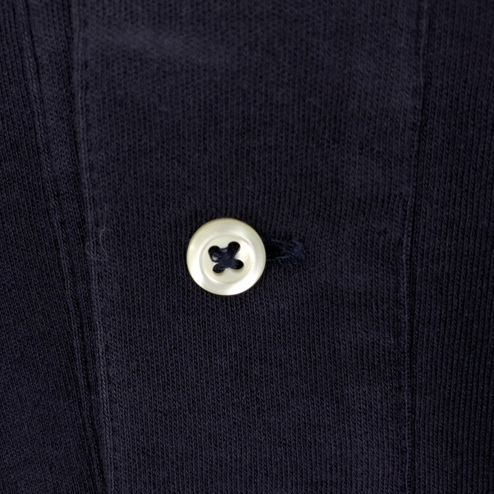 Ralph Lauren POLO by Ralph Lauren long sleeve polo shirt, men's size M cotton navy blue type Vintage Second Hand