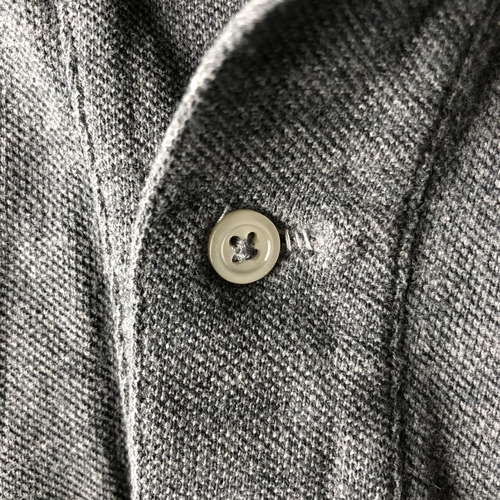 Ralph Lauren POLO by Ralph Lauren long sleeve polo shirt, men's size L cotton Charcoal Vintage Second Hand
