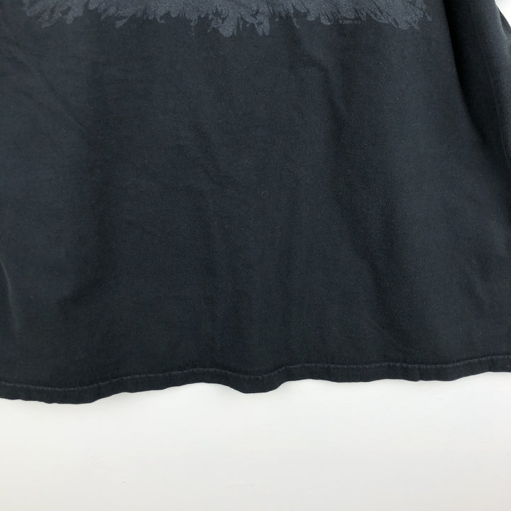 00'S Harley-Davidson Motorcycle Bike T-shirt Made in USA Men's XL cotton black type Vintage Second Hand