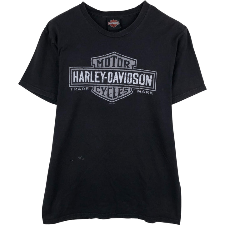 Harley-Davidson Motorcycle Bike T-shirt, Men's Medium cotton black type Vintage Second Hand