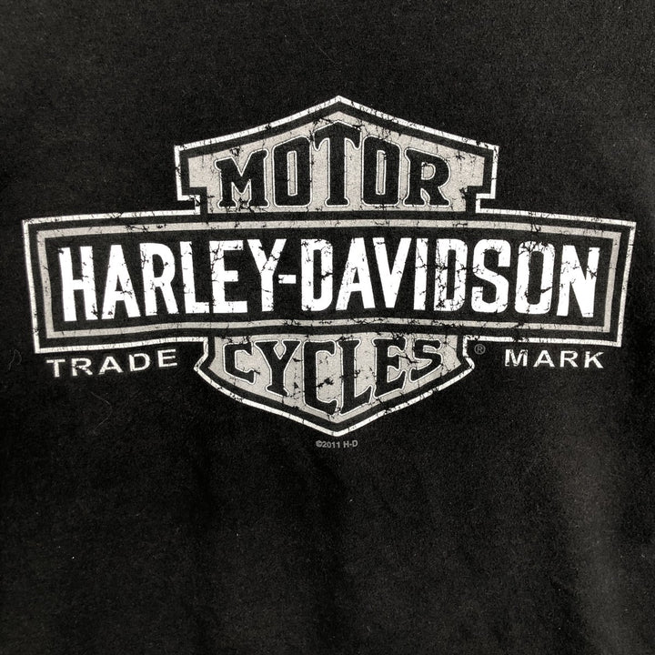 Harley-Davidson Motorcycle Bike T-shirt, Men's Medium cotton black type Vintage Second Hand