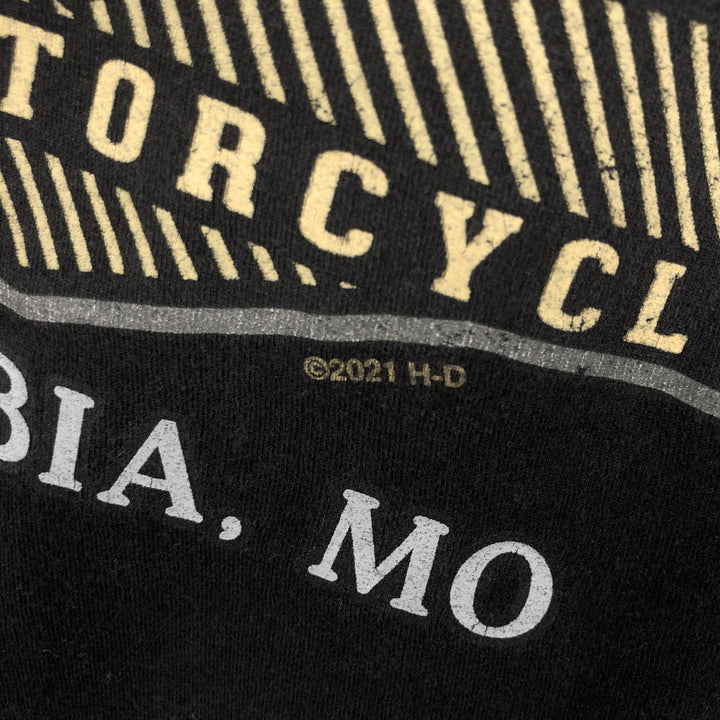 Harley-Davidson Motorcycle Bike T-shirt, Men's Medium cotton black type Vintage Second Hand