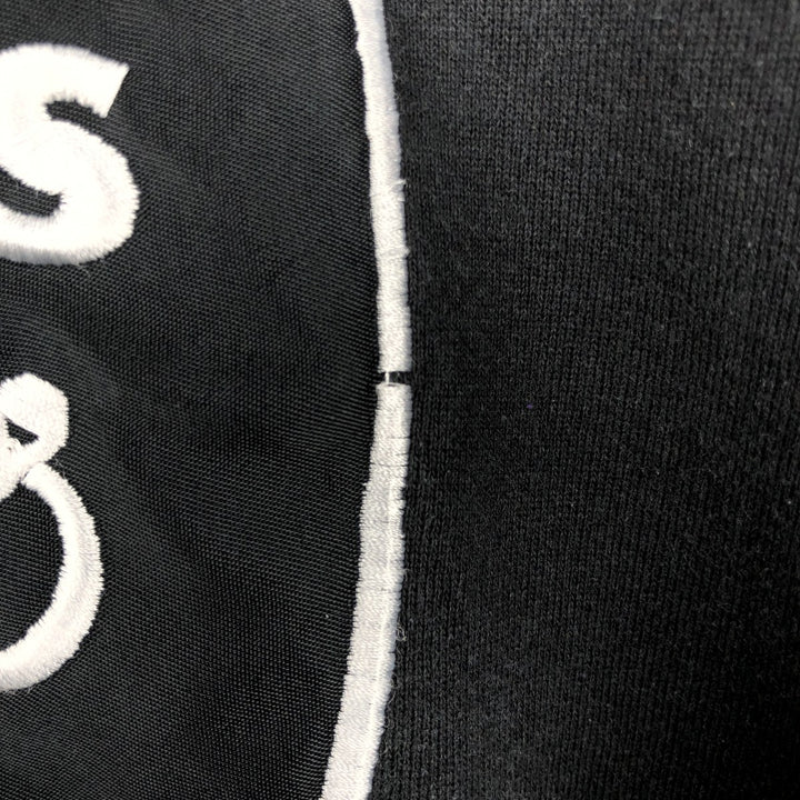 90'S Nutmeg NFL Las Vegas Raiders Logo Sweatshirt, Made in USA, Vintage, Men's Size L cotton black type Vintage Second Hand