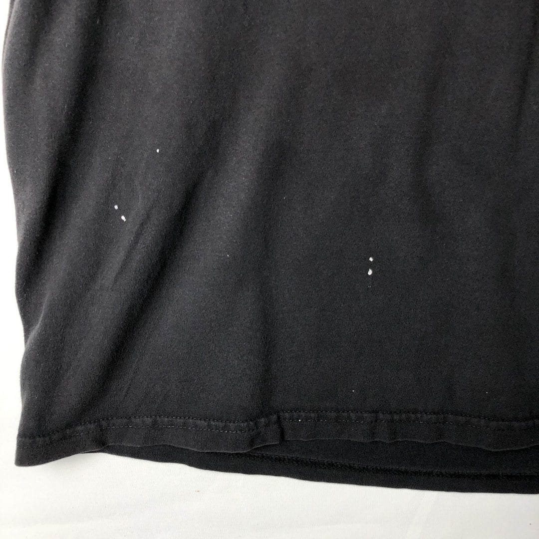 Harley-Davidson Skull Pattern Stars and Stripes Motorcycle T-Shirt, Made in USA, Men's Size XL cotton black type Vintage Second Hand